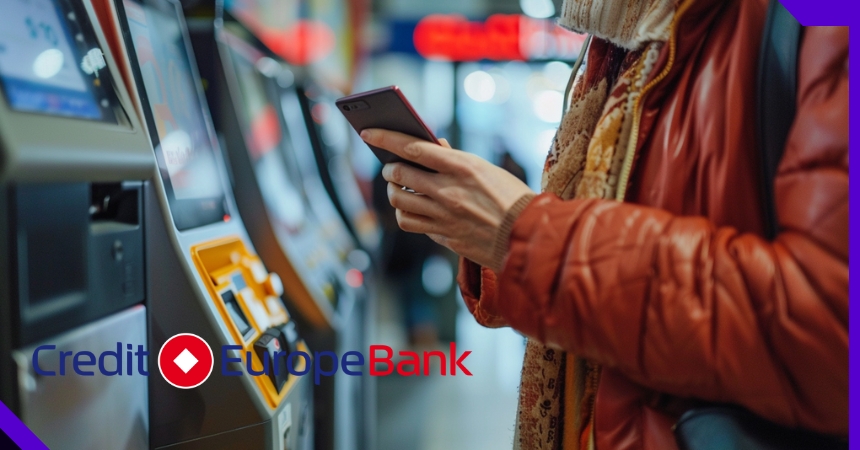 credit europe bank romania contactless atms